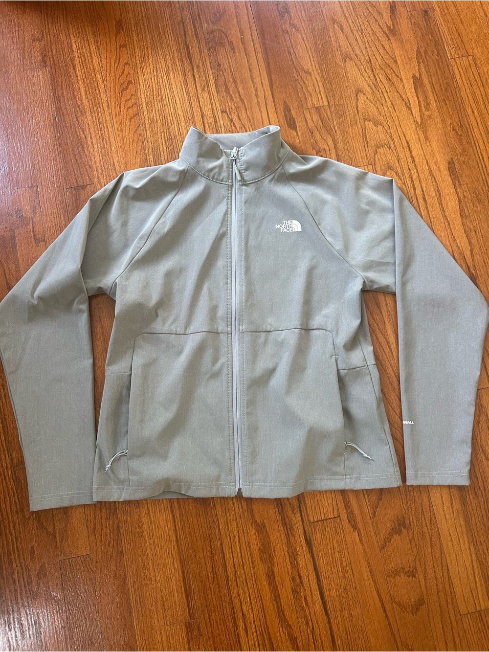 The North Face Gray Full-Zip Softshell Jacket